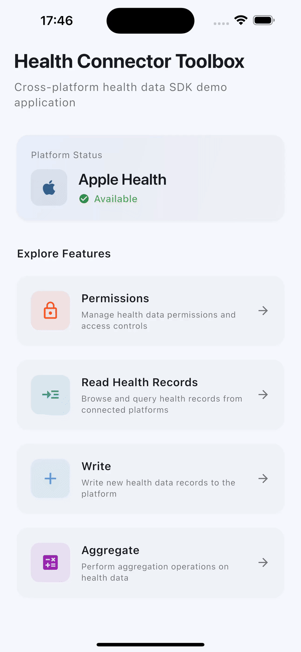 Aggregating health data on iOS