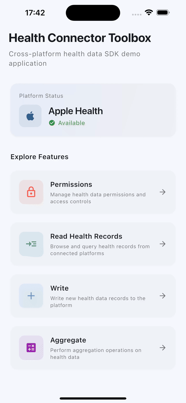 Reading health records on iOS