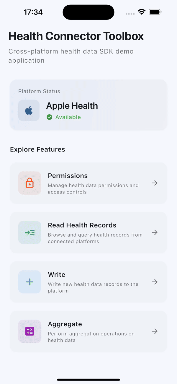 Writing a health record on iOS